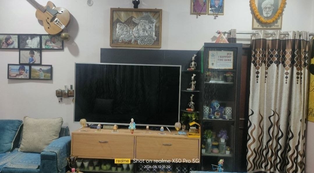 Two BHK two bedrooms two single bed rooms