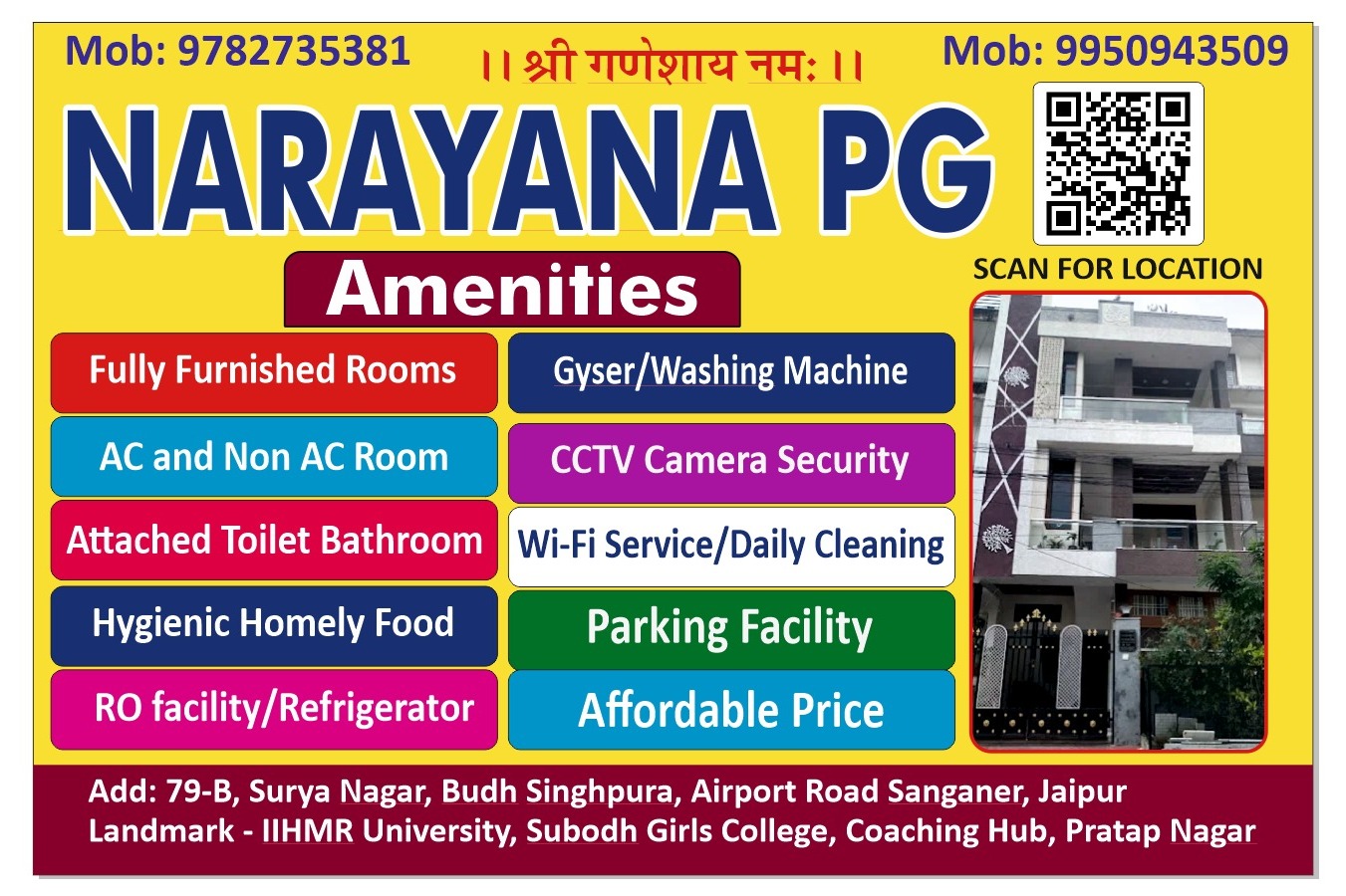 Narayana PG in Jaipur